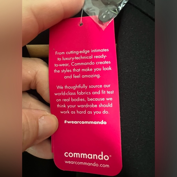 New! COMMANDO Lux Anti Wrinkle Neoprene CEO Double Breasted Blazer Black Small - Picture 12 of 15